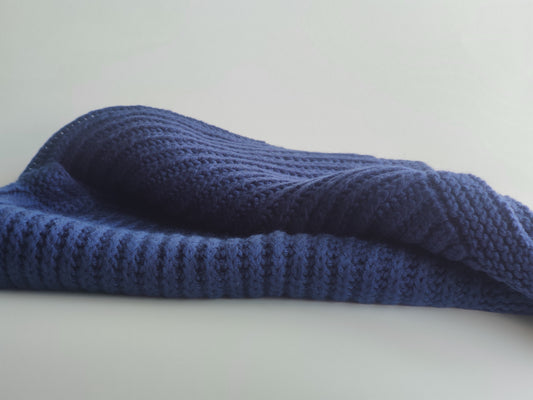 Hand Knitted Throw Blanket