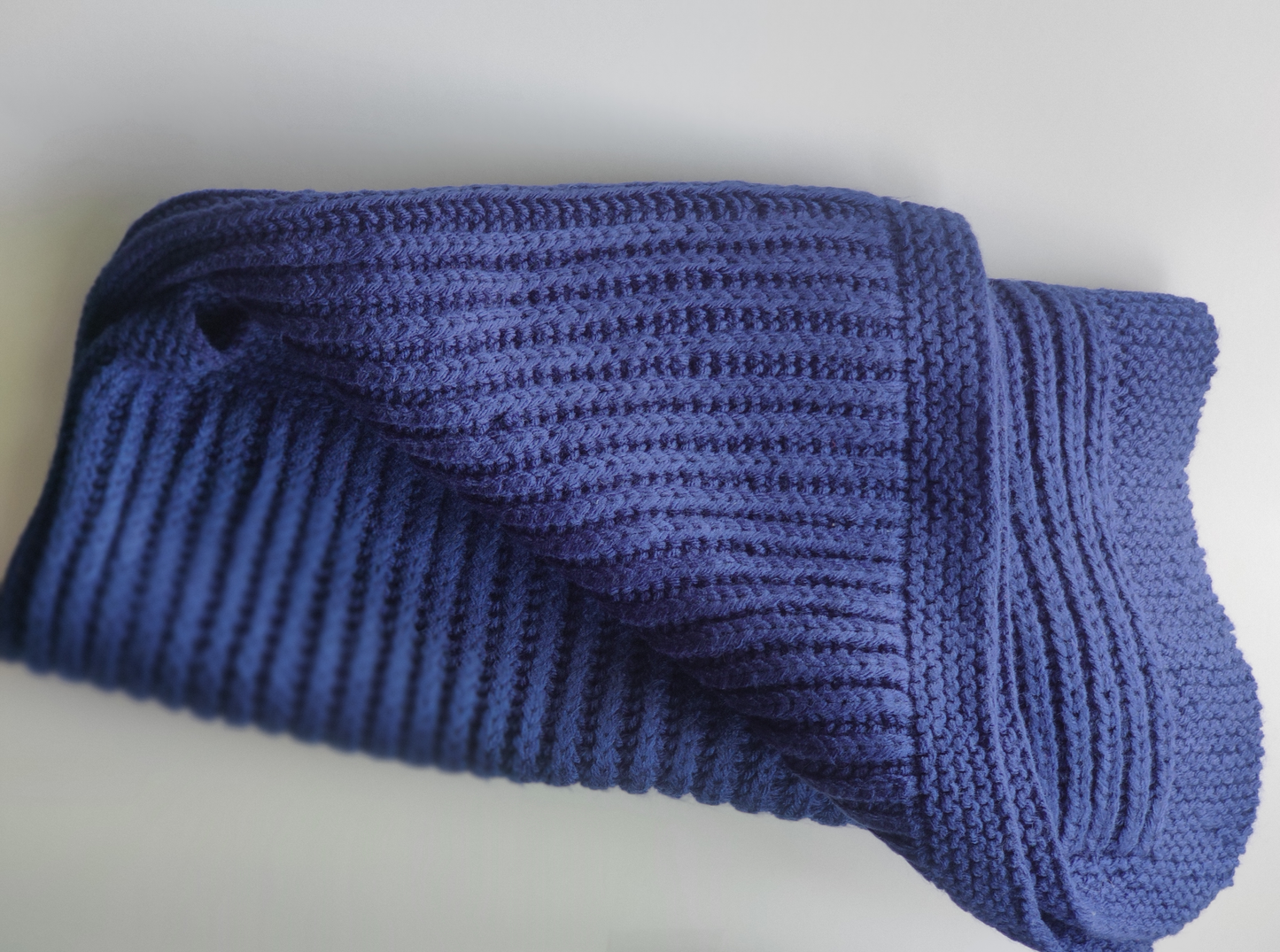Hand Knitted Throw Blanket