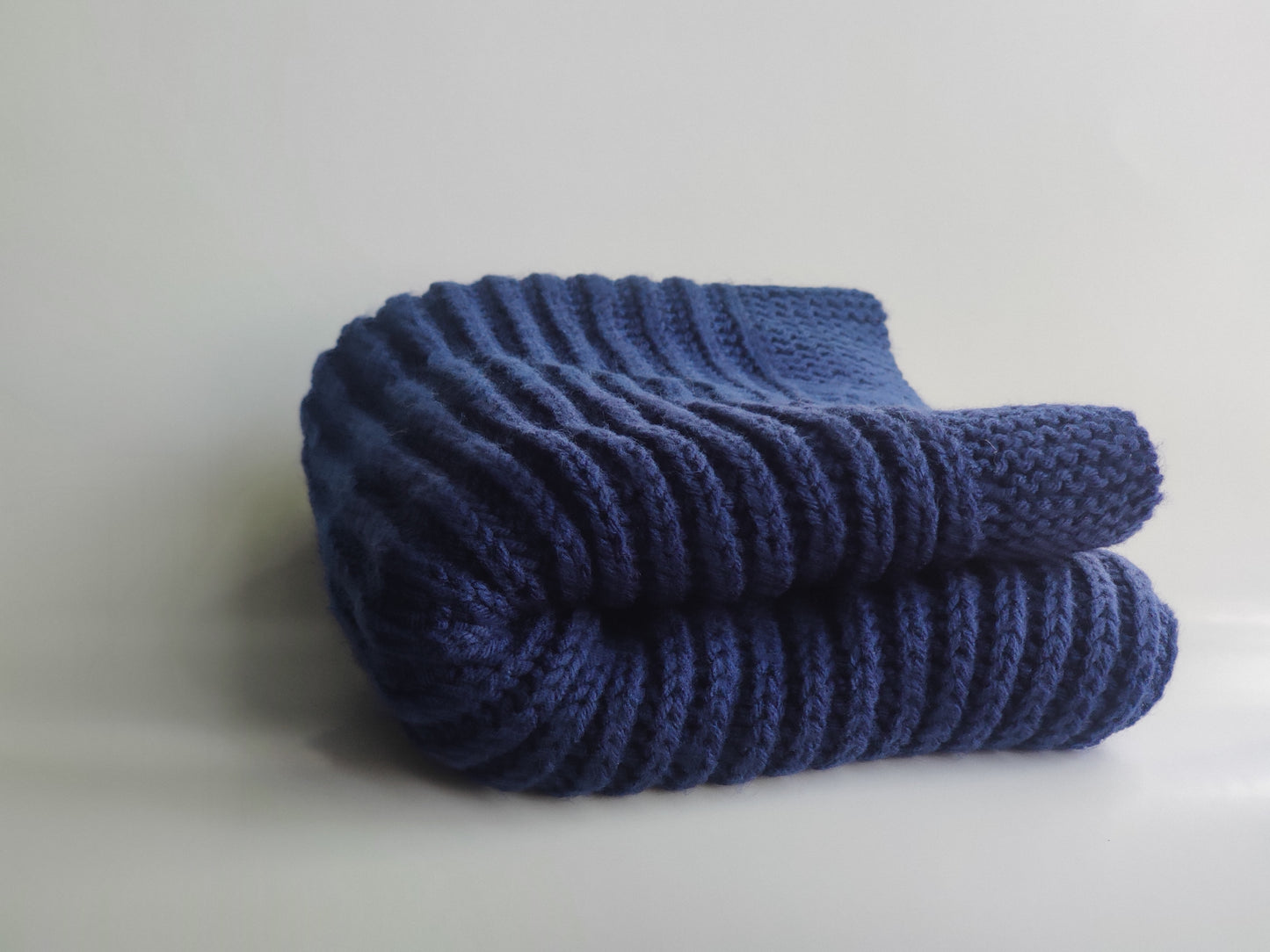 Hand Knitted Throw Blanket