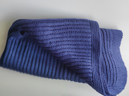 Hand Knitted Throw Blanket